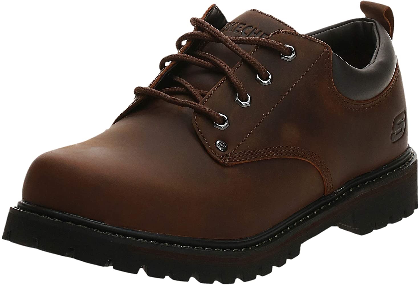 Amazon.com | Skechers Men's Tom Cats Utility Shoe, Dark Brown, 11 M US | Oxfords男鞋