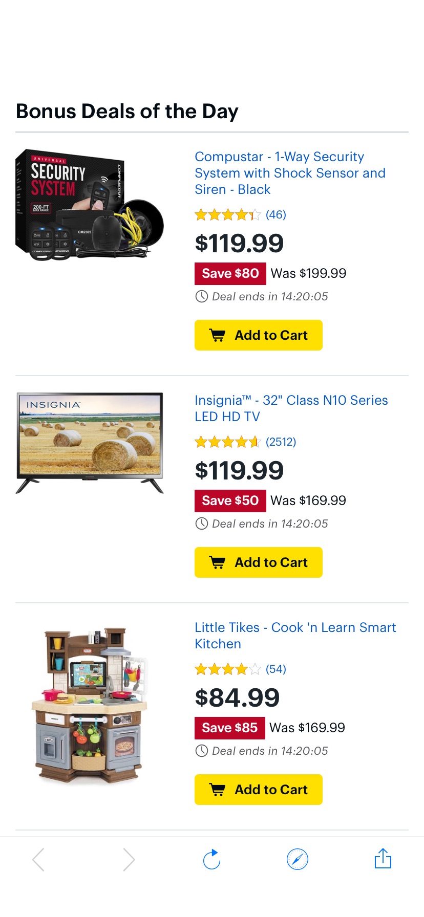 Deal of the Day: Electronics Deals - Best Buy各类商品