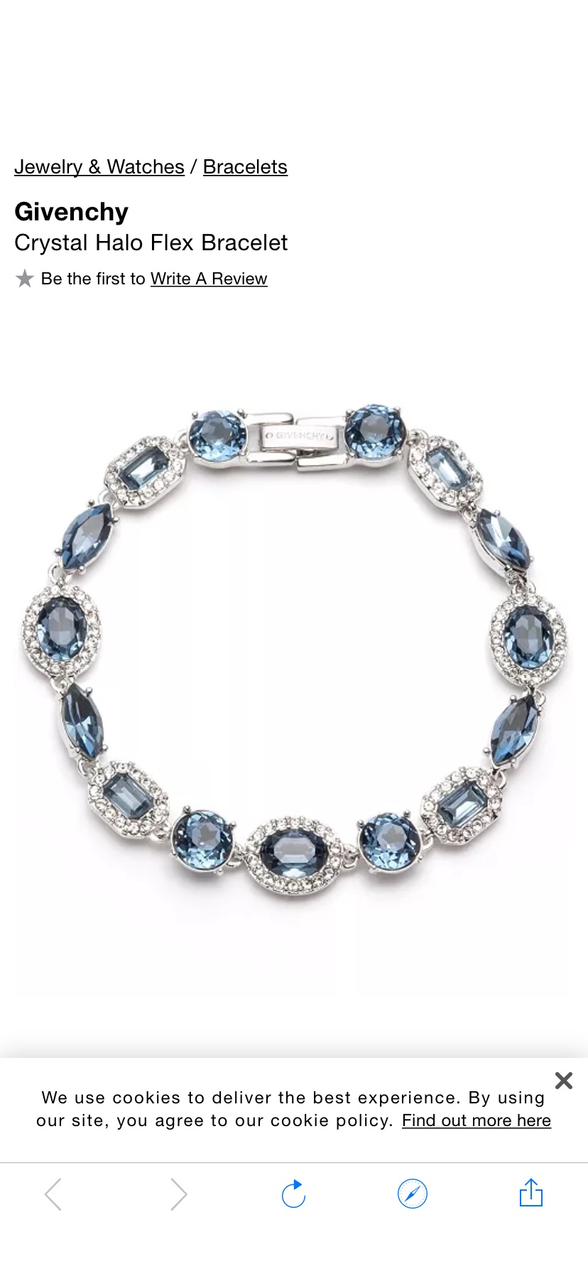 Givenchy Crystal Halo Flex Bracelet & Reviews - Bracelets - Jewelry & Watches - Macy's首饰
