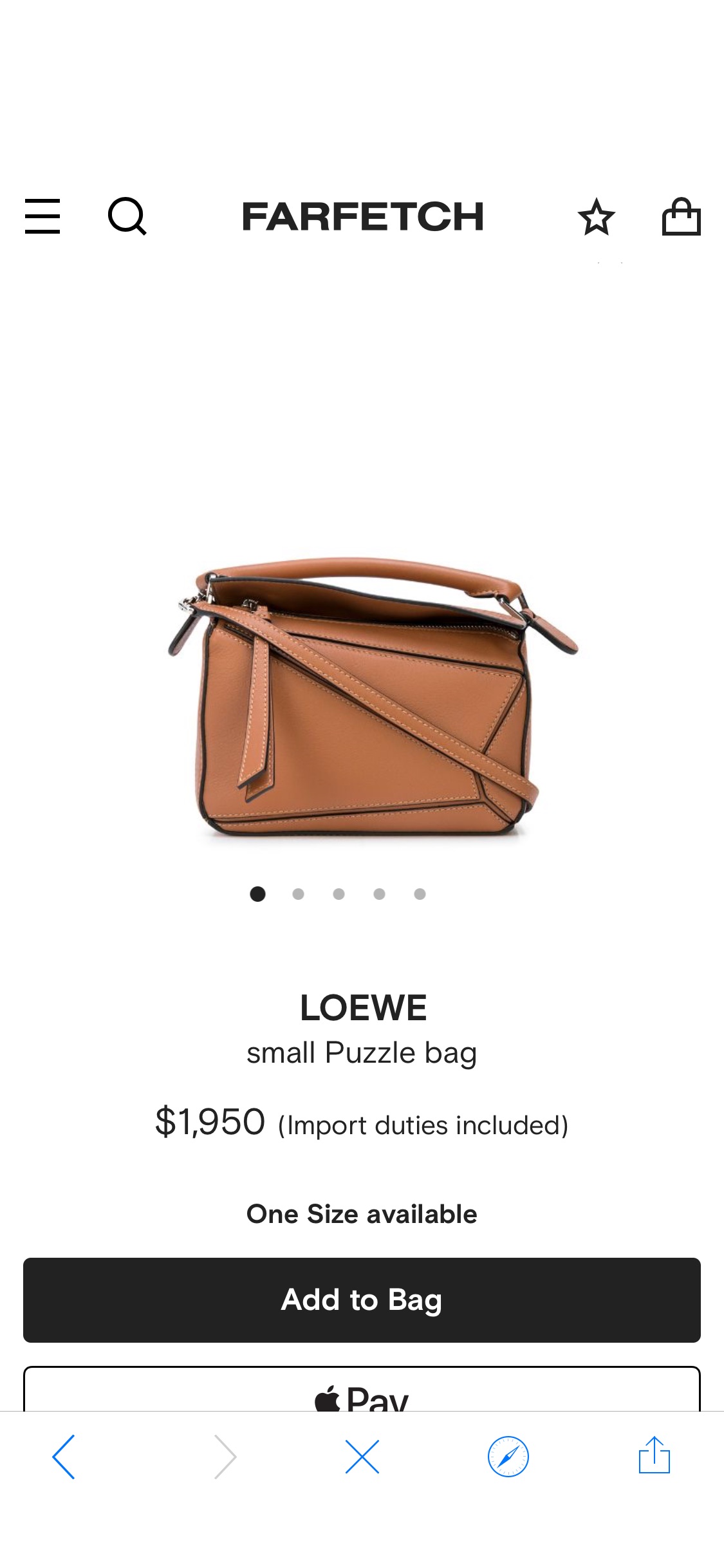 Loewe Small Puzzle Bag Ss20 | Farfetch.com 小号