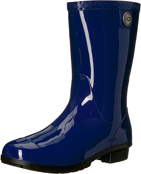 Ugg雨鞋5码$30.86好价 Amazon.com | UGG Womens Sienna Blue Jay Rain Boot - 5 | Rain Footwear