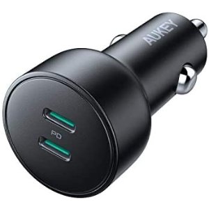 AUKEY 36W Dual USB-C PD Car Charger