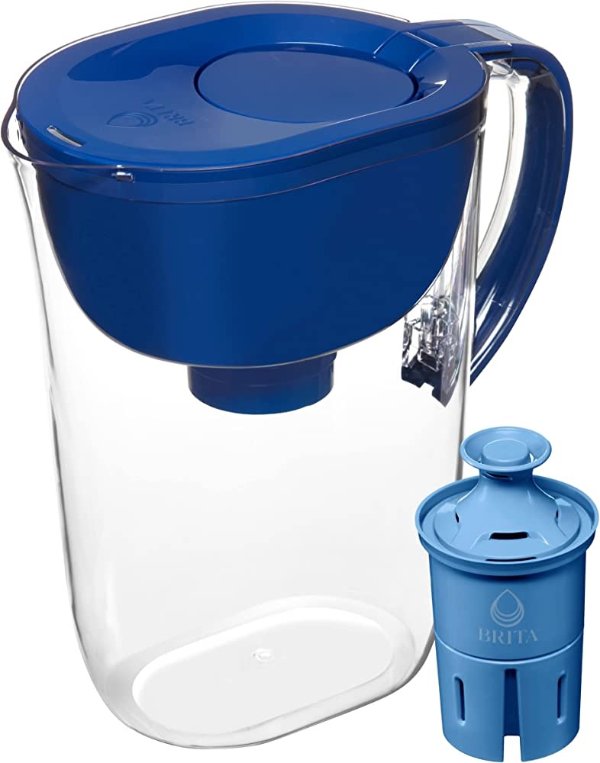 Large Water Filter Pitcher for Tap and Drinking Water with 1 Elite Filter