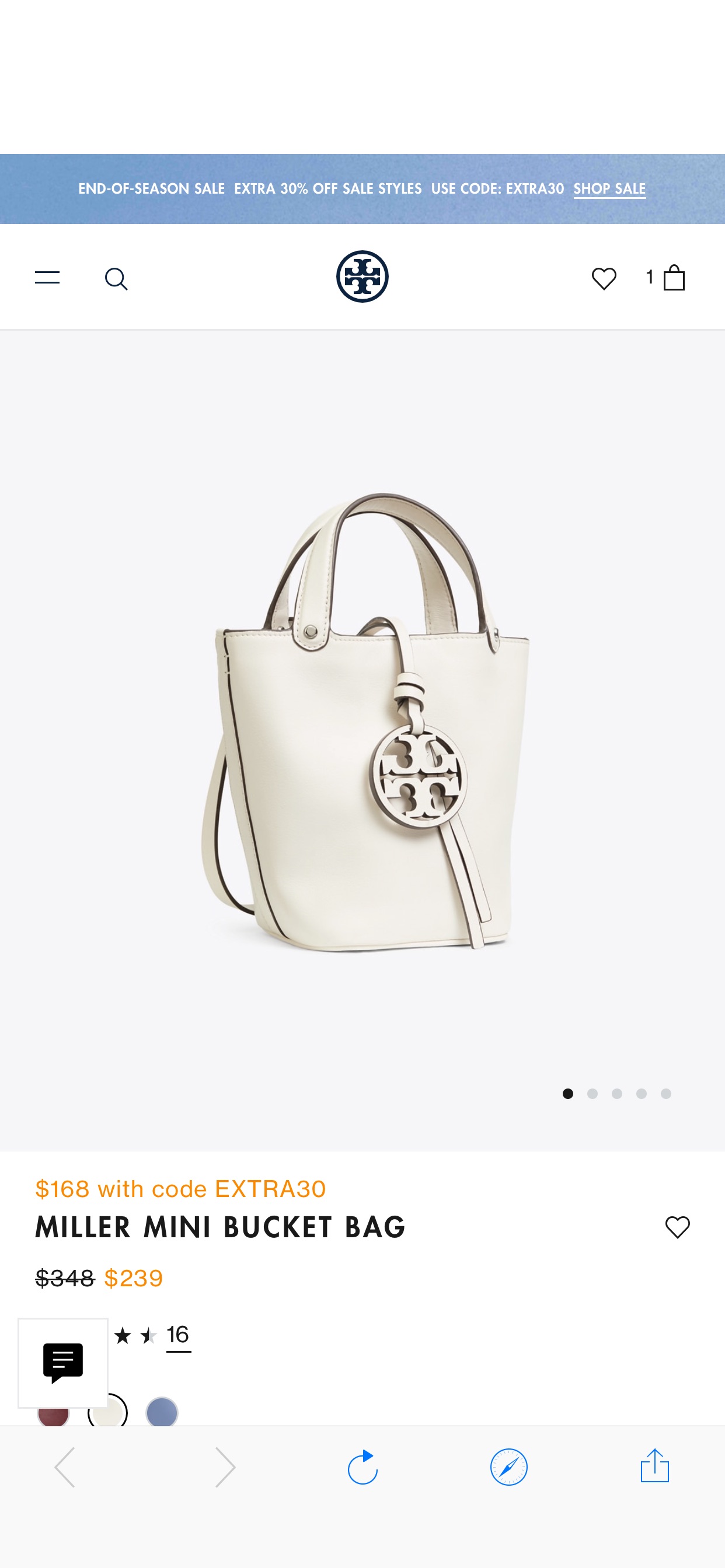 Miller Mini Bucket Bag: Women's Shops | Tory Burch水桶包