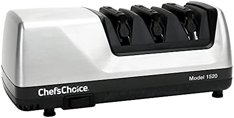 Amazon.com: Chef&#39;sChoice Hone Electric Knife Sharpener for 15 and 20-Degree Knives 100% Diamond Abrasive Stropping Precision Guides for Straight and Serrated Edges, 3-Stage 