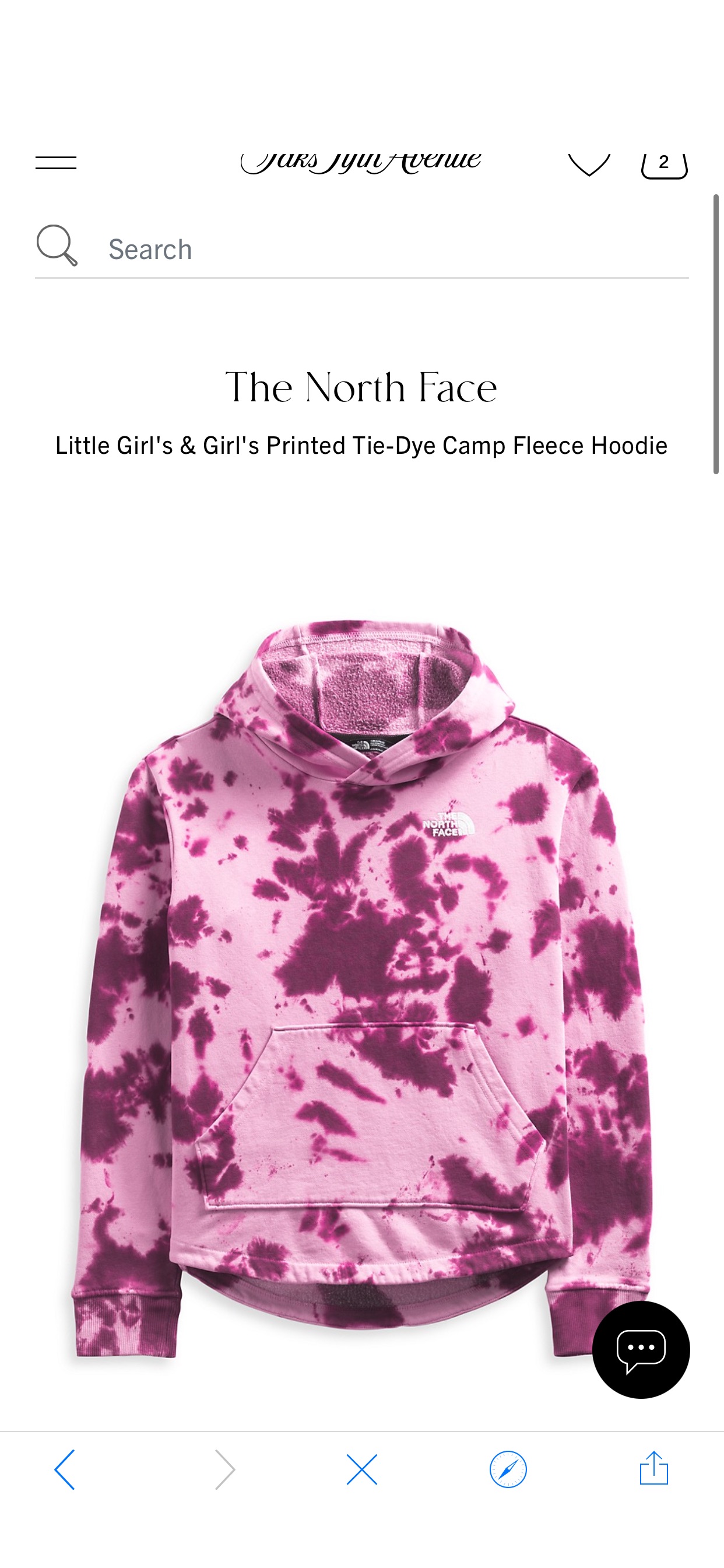 Shop The North Face Little Girl's & Girl's Printed Tie-Dye Camp Fleece Hoodie | Saks Fifth Avenue