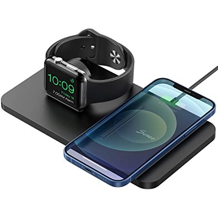 Seneo 2合1 双无线充电底座 支持Apple Watch