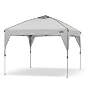 Core 10' x 10' Instant Shelter Pop-Up Canopy Tent with Wheeled Carry Bag , Grey