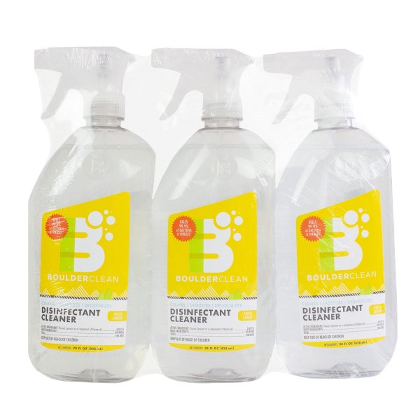 Boulder Clean Disinfectant Spray, Lemon
