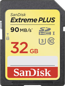 SanDisk 32GB Extreme Plus UHS-I SDHC/闪迪32G内存卡