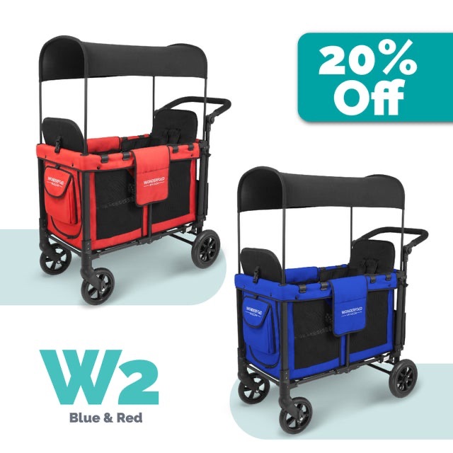 W2 Stroller Wagon l WonderFold 两娃推车