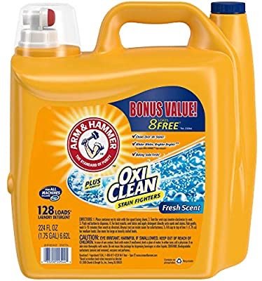 OxiClean Fresh Scent Liquid Laundry Detergent, 128 loads, 224 Ounce