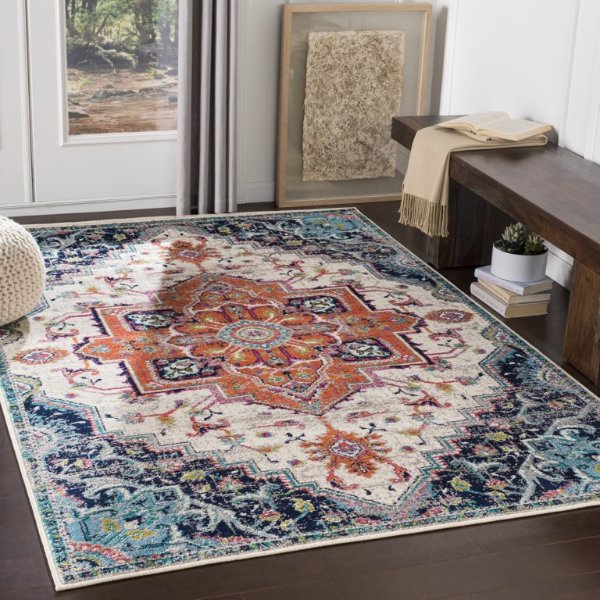 Art of Knot Indie Traditional Orange Area Rug; 1'10" x 2'11"