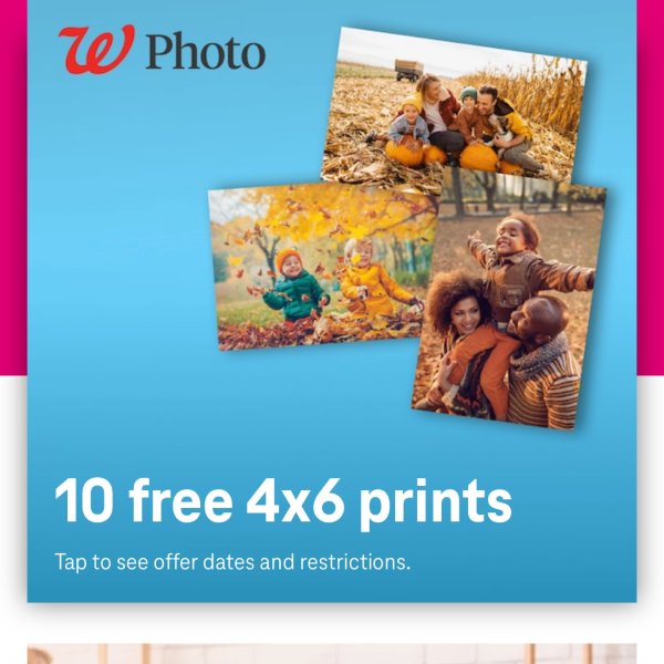 T-mobile Tuesday 限时活动, 10张照片 Walgreens 免费打印