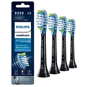 $41.64 飞利浦Philips Sonicare 电动牙刷刷头C3 ,有效去除牙菌斑,黑色4支装