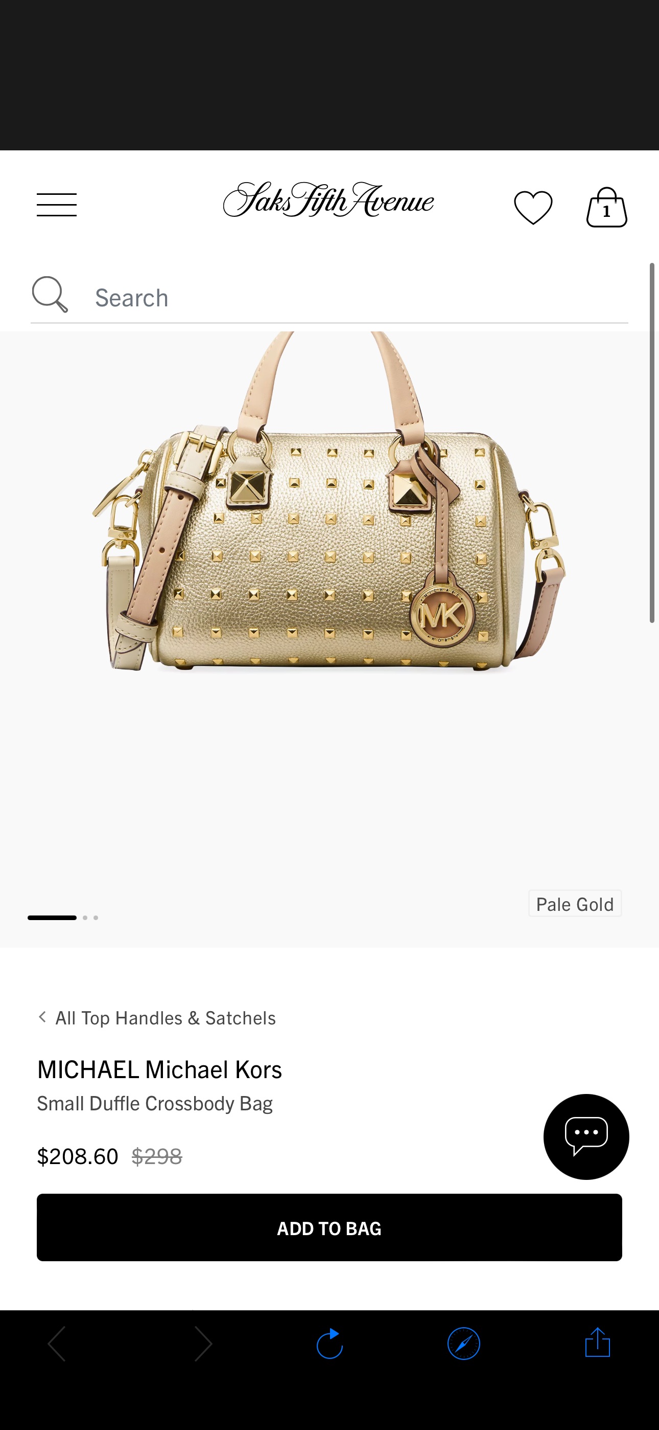 Shop MICHAEL Michael Kors Small Duffle Crossbody Bag | Saks Fifth Avenue