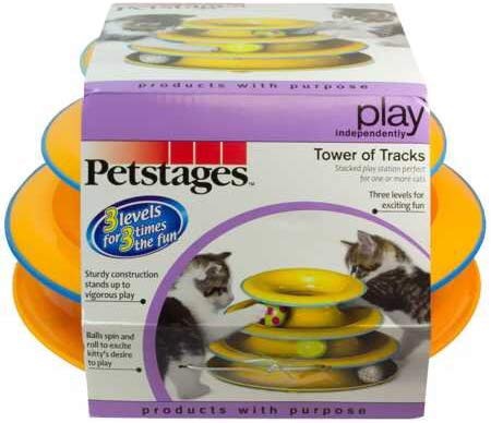 Amazon.com : Petstages Tower 猫咪球塔玩具