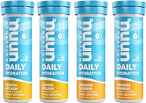 Amazon.com: Nuun Hydration Daily, Wellness Electrolyte Tablets, Mixed Citrus, 4 Pack (40 Servings) : Health &amp; Household