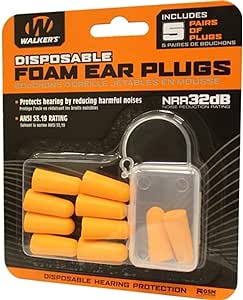 Amazon.com: Walker&#39;s Foam Blister Ear Plug (10-Pack) Orange : Health &amp; Household
