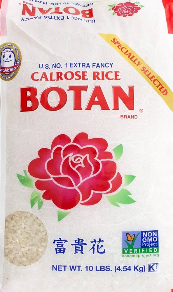 Amazon.com : Botan, Musenmai Calrose Rice, 10 lb