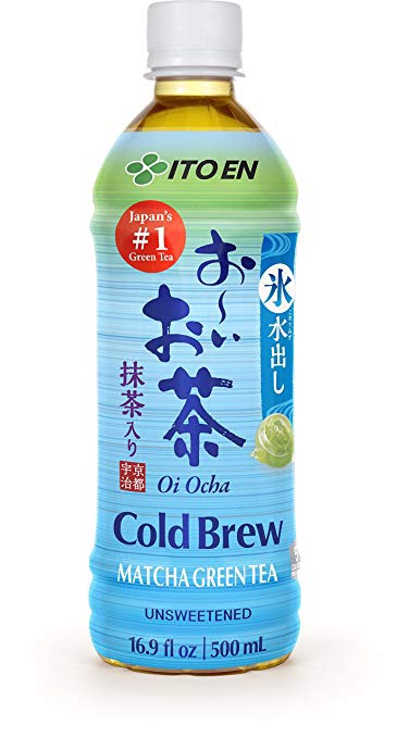Amazon.com : Ito En Oi Ocha Cold Brew Matcha Green Tea Unsweetened 16.9 Ounce 12 Count 抹茶味绿茶7折 不含糖 0卡