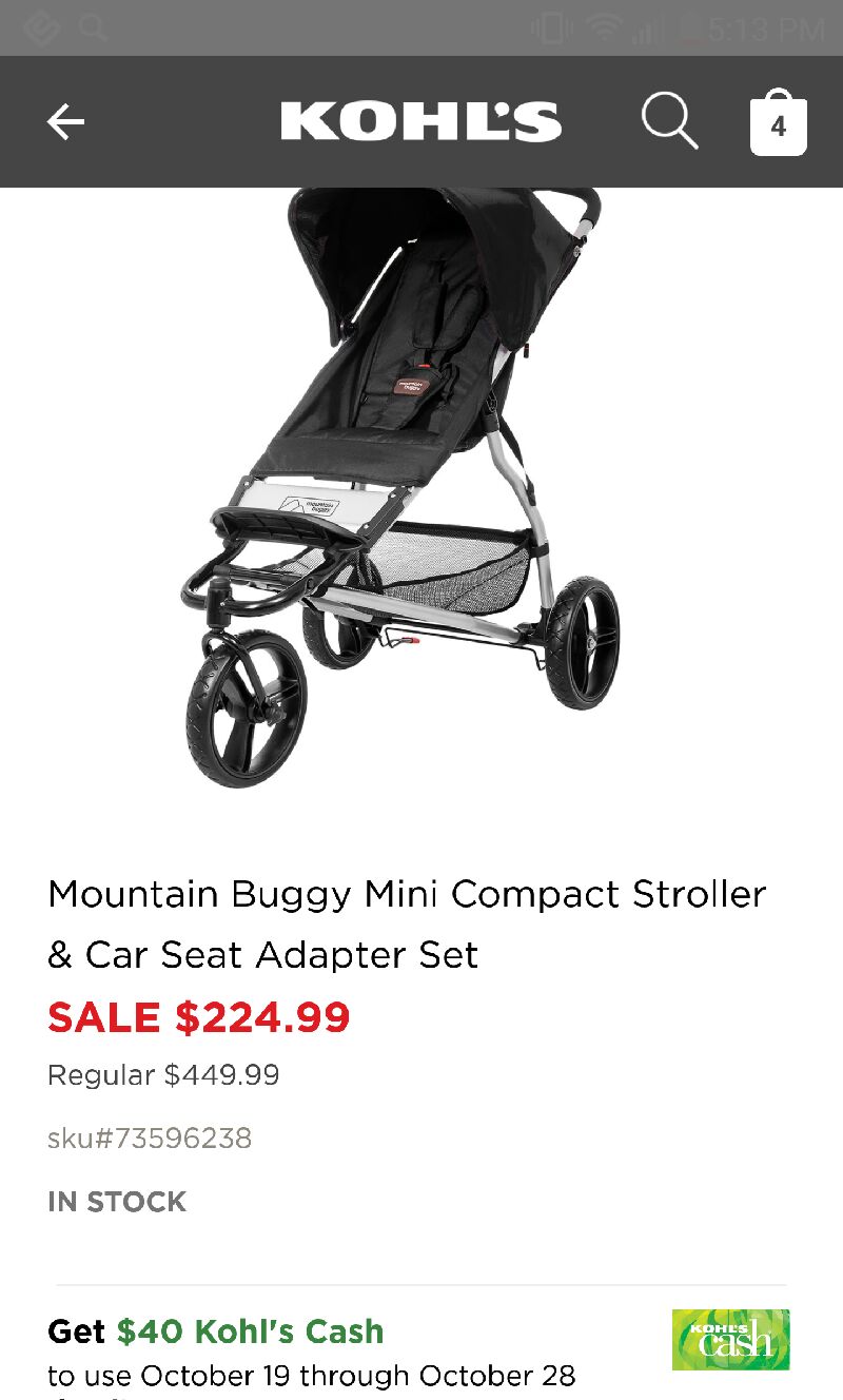 Mountain Buggy Mini Compact 婴儿推车套装