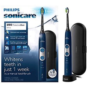 Philips Sonicare ProtectiveClean 6100 Rechargeable Electric Toothbrush, Navy HX6871