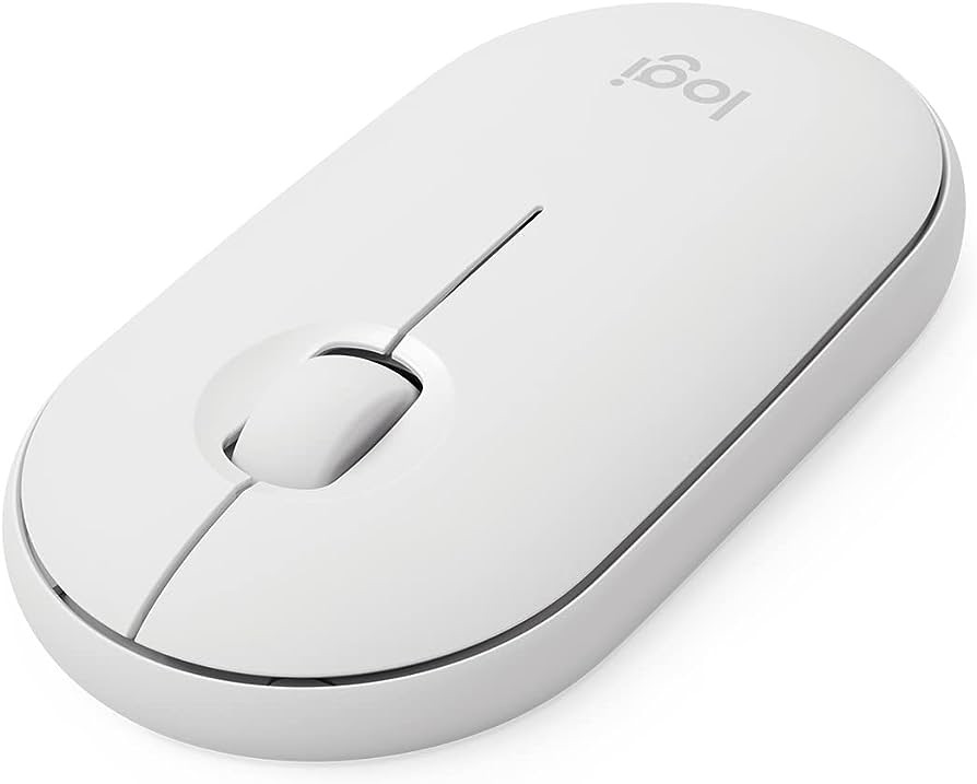 Amazon.com: Logitech Pebble i345 Wireless Bluetooth Mouse for iPad 鼠标 - Off White, 4.2" x 2.3" x 1" : Electronics