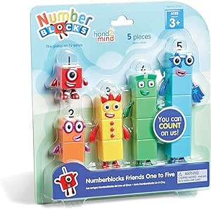 Amazon.com: hand2mind Numberblocks Friends One to Five Figures, Toy Figures Collectibles, Small Cartoon Figurines for Kids, Mini Action Figures, Character Figures 