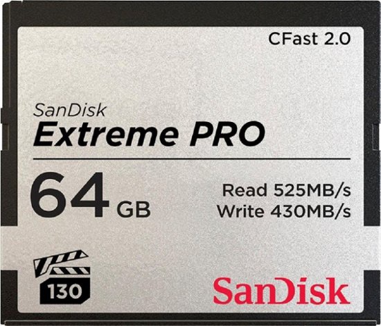 SanDisk Extreme 64GB CFast 2.0 相机或摄像机存储卡 Memory Card SDCFSP-064G-A46D - Best Buy