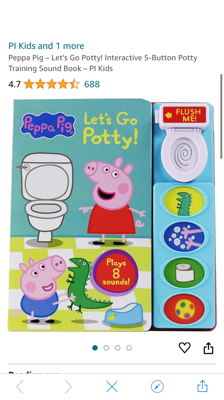 童書Peppa Pig – Let’s Go Potty! Interactive 5-Button Potty Training Sound Book – PI Kids: PI Kids, Editors of Phoenix International Publications, Editors of Phoenix International Publications: 978150376