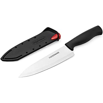 Amazon.com: Farberware 5160714 EdgeKeeper Chef's Knife, 6-Inch, Black: Kitchen & Dining刀