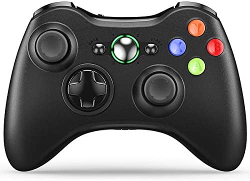 XBOX手柄 Xbox 360 Controller, VOYEE Wireless Controller Upgraded Joystick for Microsoft Xbox 360 & Slim (Black): Computers & Accessories