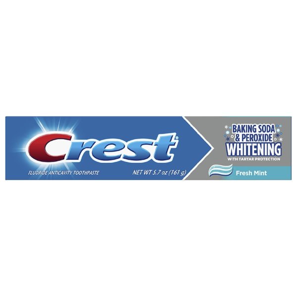 Cavity & Tartar Protection Toothpaste, Whitening Baking Soda & Peroxide Fresh Mint5.7oz