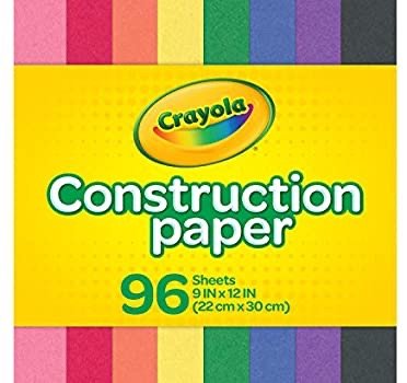 Crayola 彩色手工卡纸 9" x 12" 96张