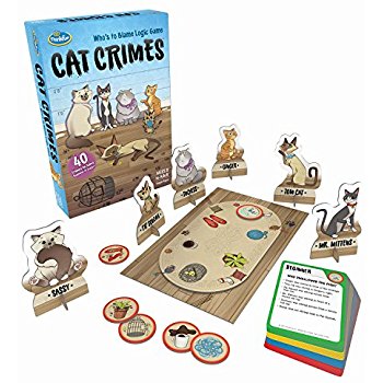 Think Fun Cat Crimes Logic Game 儿童破案纸牌游戏