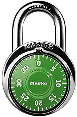 Master Lock 1505D Locker Lock Combination Padlock 1 Pack, Assorted Colors - Combination Padlocks - 密碼鎖