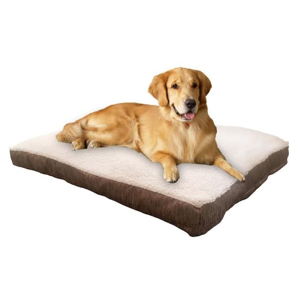 Jacquard Gusset Large 40 in. x 30 in. Blue Dog Bed