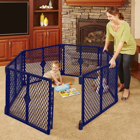 婴幼儿安全围栏 6片装 蓝色