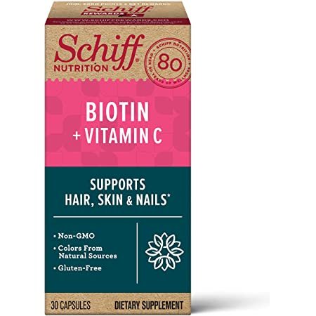 Schiff Biotin & Vitamin C Capsules (30 count)