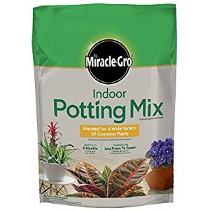 Miracle-Gro Indoor Potting Mix 6 quart, Grows Beautiful Houseplants