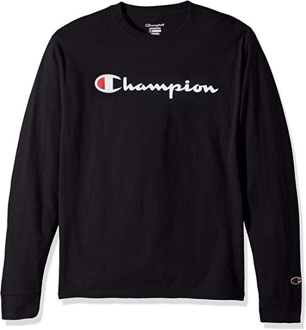 Amazon史低：Champion LIFE 男款Logo纯棉运动上衣
