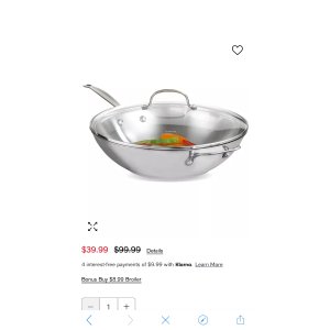 $39.99 Cuisinart Chef s Classic Stainless Steel 14 Covered Stir Fry & Reviews - Cookware - Kitchen - Macy s