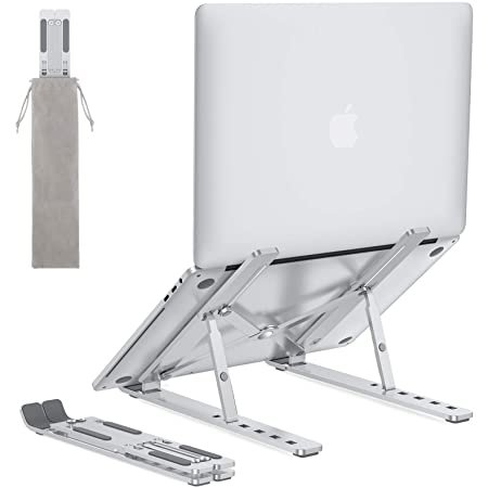 OMOTON LA02 Adjustable Foldable Aluminum Laptop Stand Riser