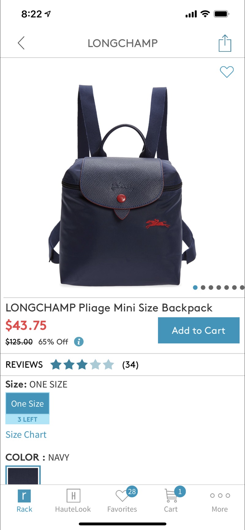 还有三个LONGCHAMP | Pliage Mini Size Backpack | Nordstrom Rack
