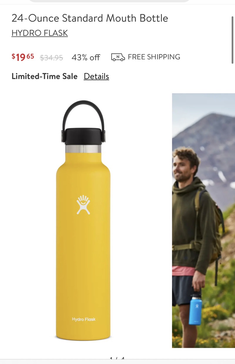 Hydro Flask 24-Ounce Standard Mouth Bottle | Nordstrom 时尚水瓶优惠