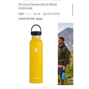 $19.65 Hydro Flask 24-Ounce Standard Mouth Bottle | Nordstrom 时尚水瓶优惠