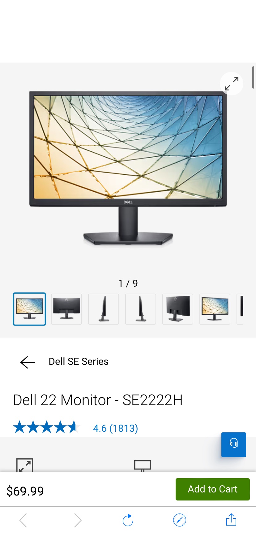 Dell 22 FHD Computer Monitor - SE2222H | Dell USA