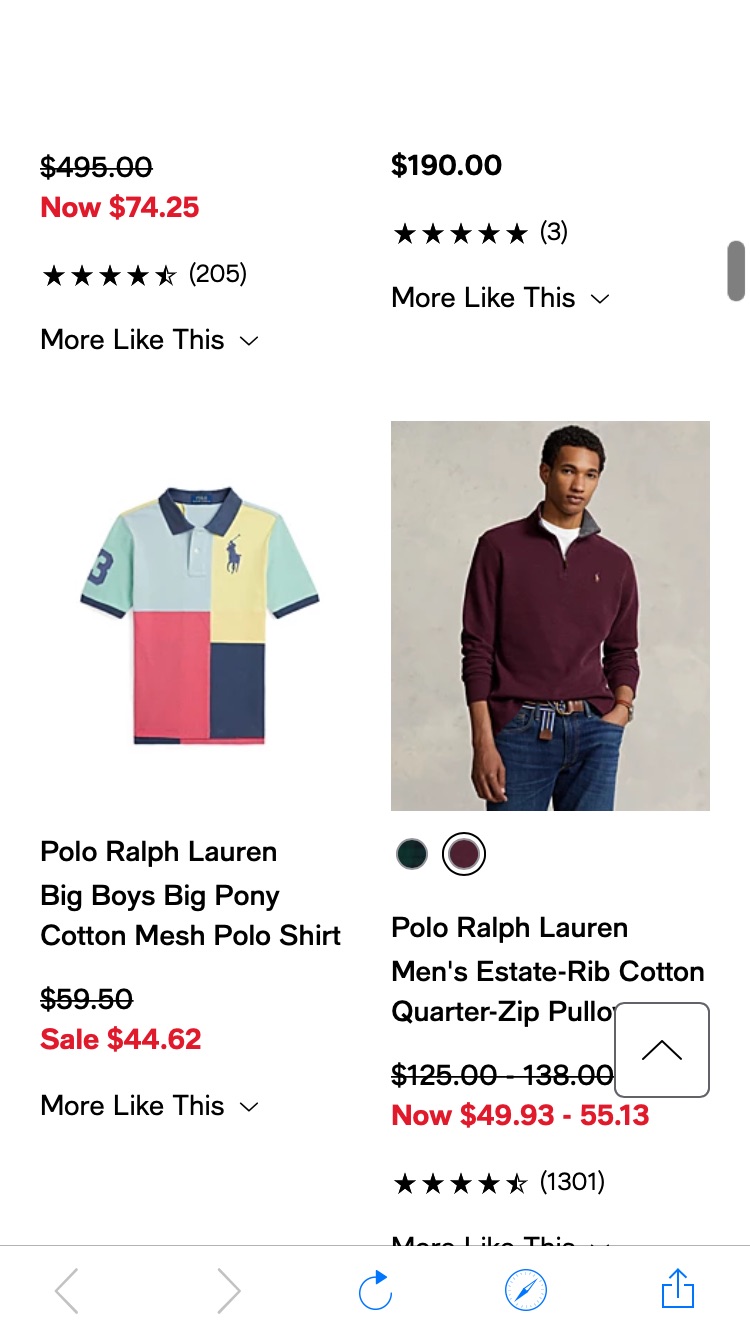 Polo Ralph Lauren - Macy's 低至2折