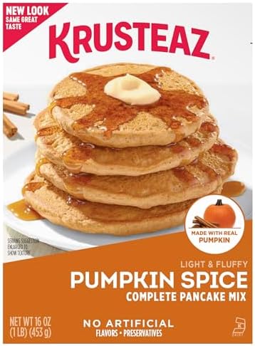 Amazon.com : Krusteaz Pumpkin Spice Pancake Mix, 1 CT : Grocery &amp; Gourmet Food